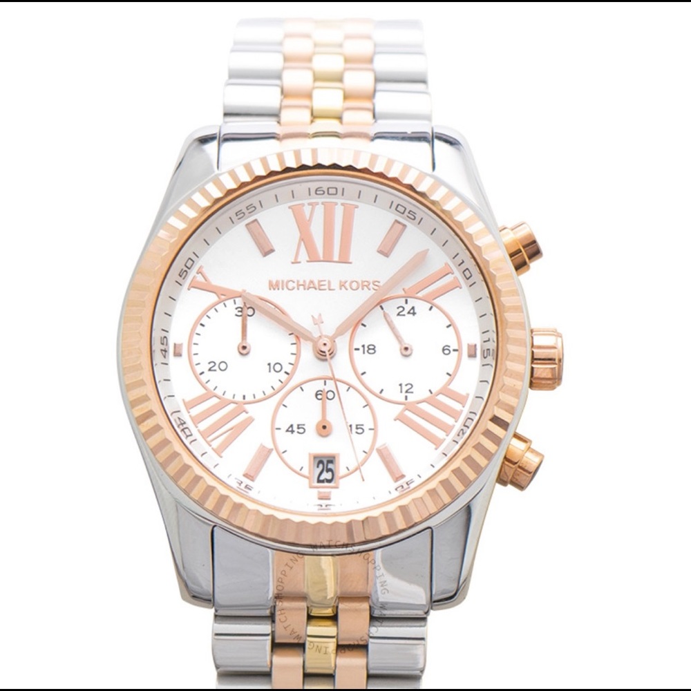 Michael Kors Lexington Chronograph Mother of Pearl ladies watch